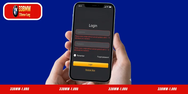 Detailed instructions on how to Login 33BMW