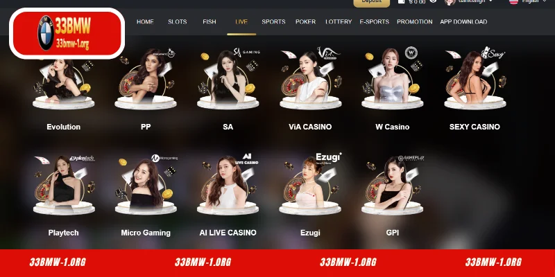 Outstanding Features of the 33BMW Live Casino
