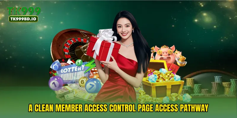 A clean Member Access Control Page access pathway