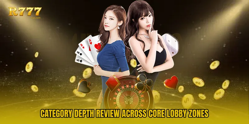 Category depth review across core lobby zones