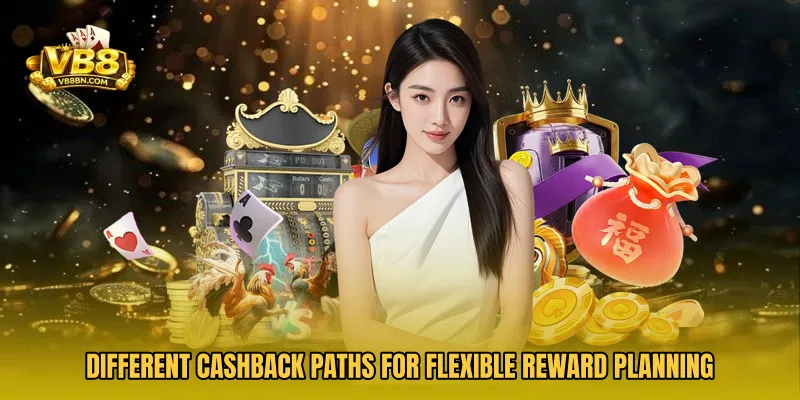 Different cashback paths for flexible reward planning
