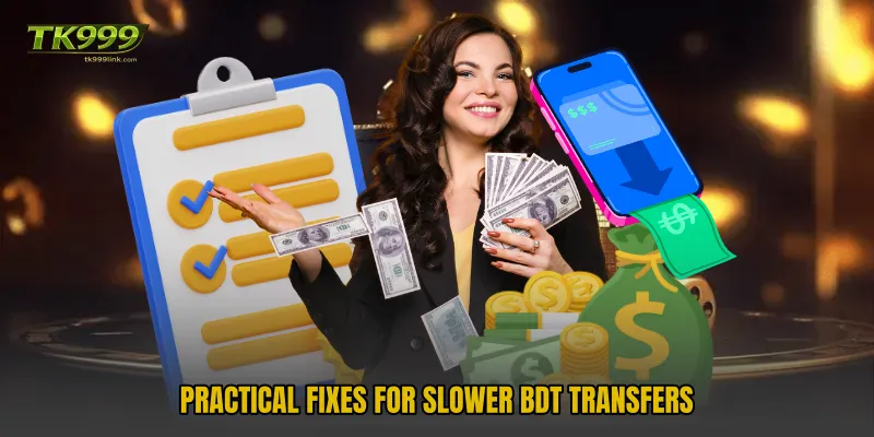 Practical fixes for slower BDT transfers