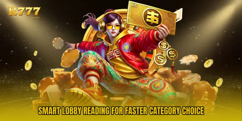 Smart lobby reading for faster category choice